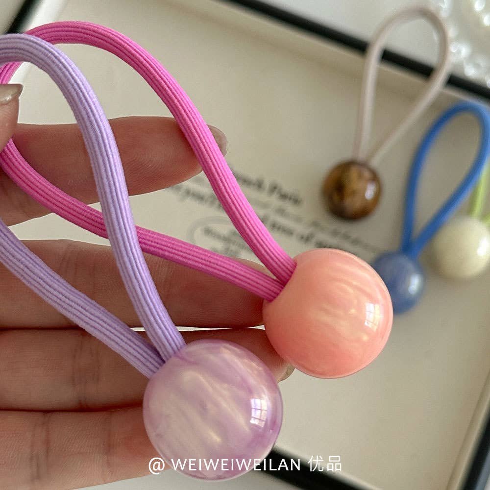 XO Fashion - Wholesale Hair Tie - HT6319 Starry Sky Blooming Ball Durable Thick Hair Tie 7