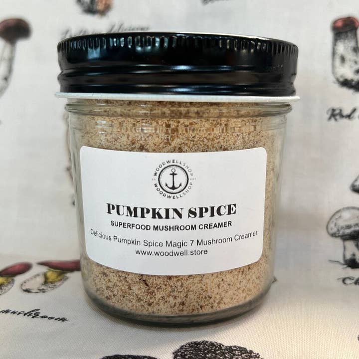 Signature Pumpkin Spice Creamer with a 7 Mushroom Blend for wholesale by WoodWell®