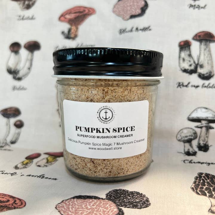 Signature Pumpkin Spice Creamer with a 7 Mushroom Blend for wholesale by WoodWell®