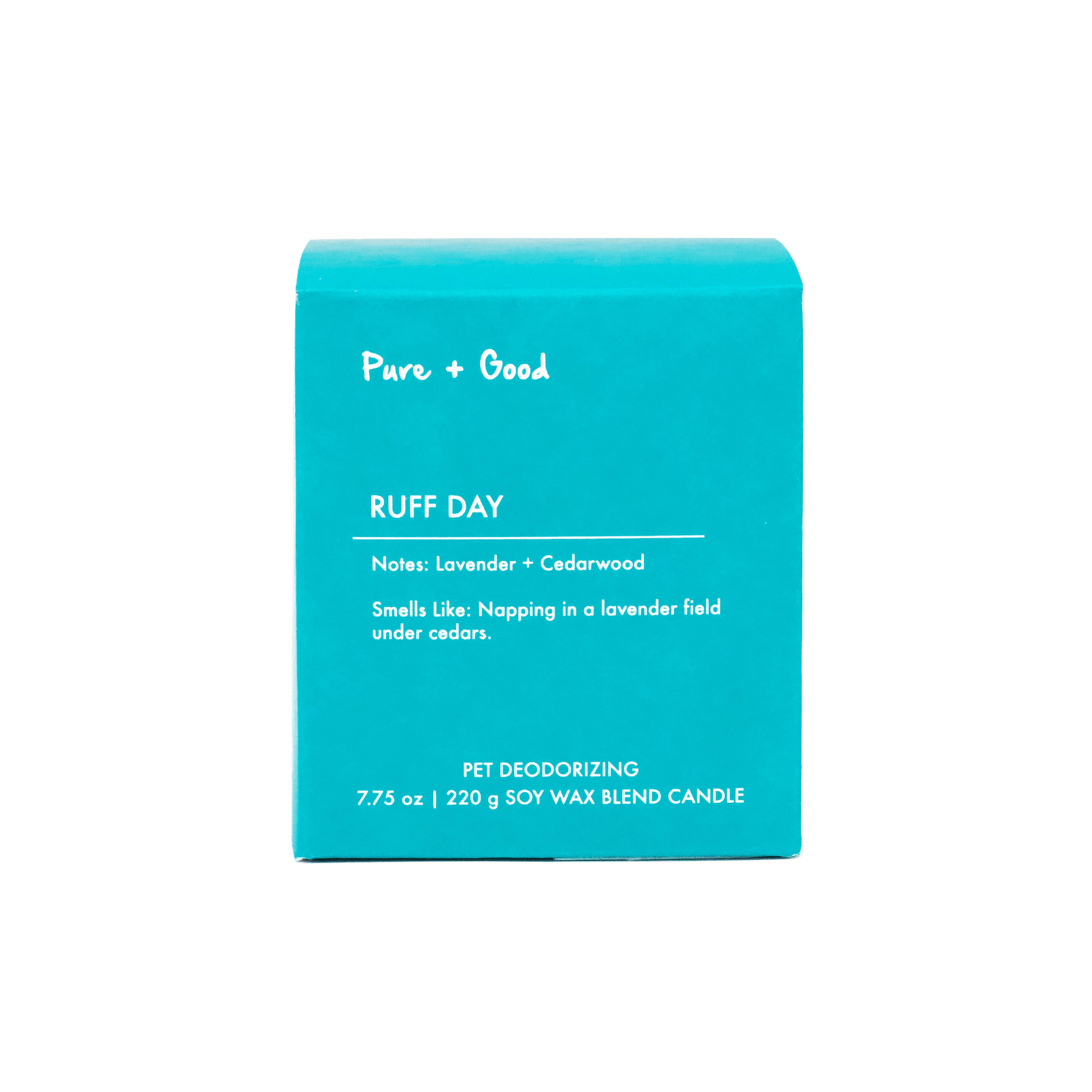 Pure + Good - Wholesale Jar/Filled Candle - Ruff Day: Lavender + Cedarwood, Soy Wax Blend Candle3