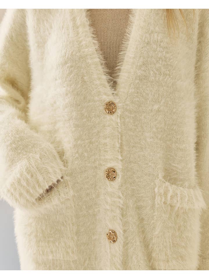 Nenya Fashion Limited – wholesale Cardigan – Women’s – Safira Fluffy Yarn Cardigan5