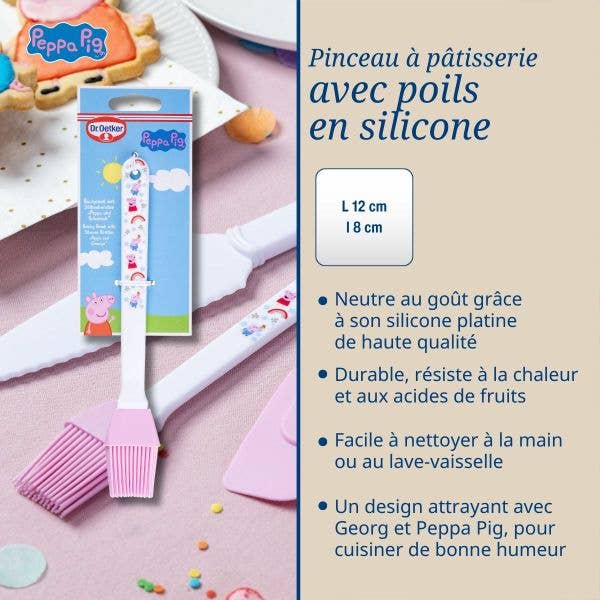Dr. Oetker - Wholesale Spatula/Turner - Dr. Oetker Peppa pastry brush with silicone bristles1