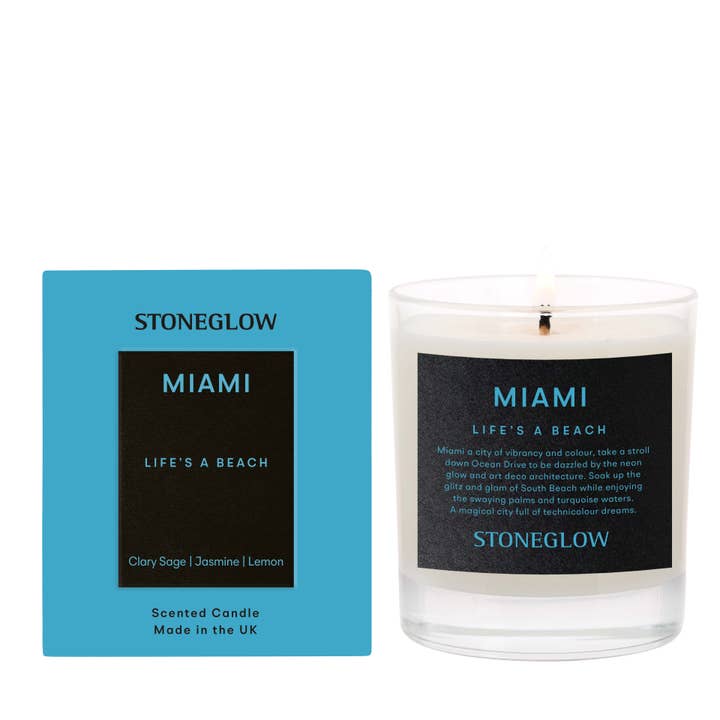 Opdagelsesrejsende - Miami - Livet er en Strand - Lys NY for engroshandel hos Stoneglow Candles