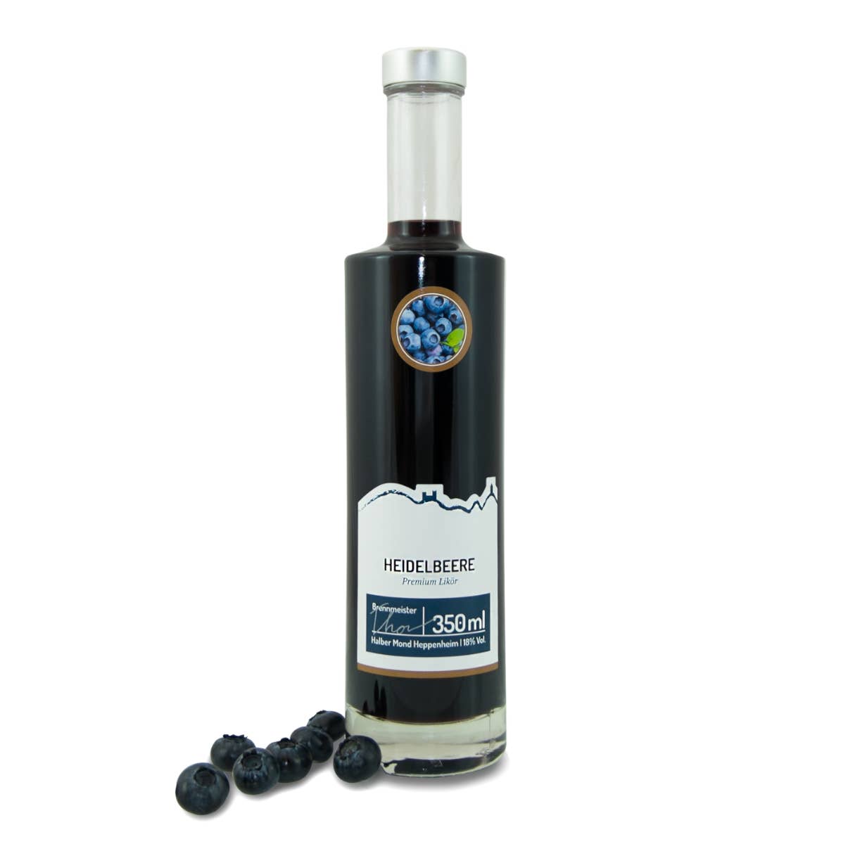 Weinbrand 1848 – wholesale Likör – blåbär premium likör 18% alc. vol