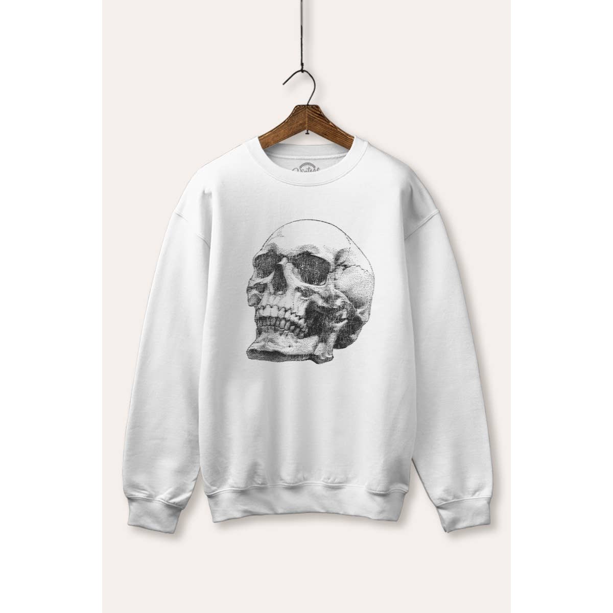 VINTAGE POINT USA - Wholesale Graphic Sweatshirt - Women's - BAD TO THE BONE SKULL HEAD GRAPHIC WARM FLEECE SWEATSHIRT3