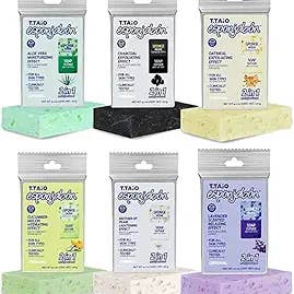 Innovarix - Wholesale Bar Soap - Soap Sponge Variety 6 Pack - Shower Scrubber
