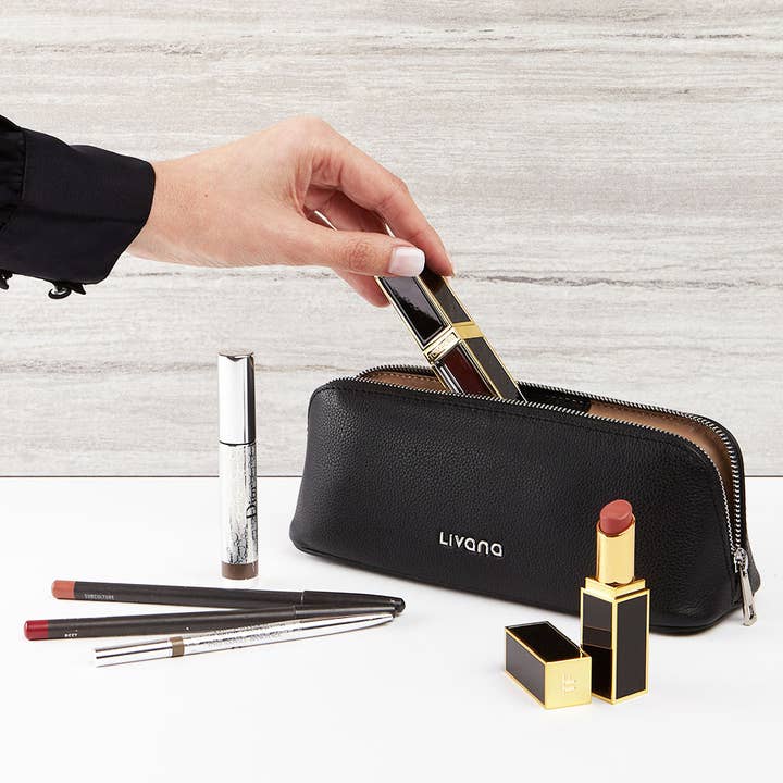 Livana - Wholesale Makeup/Cosmetic Bag - Livana PerfectTemp Leather Makeup Bag - The Minimalist4