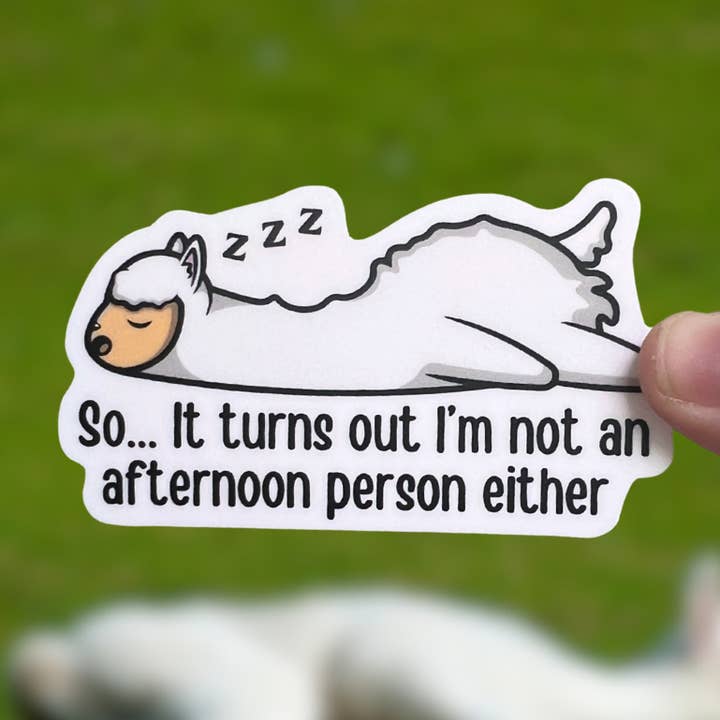 Not an Afternoon Person Either for wholesale by Little Traveling Llama