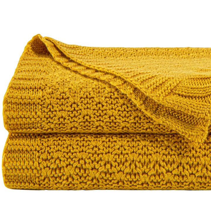 NTBAY Bamboo Cable Knitted Toddler Blanket for wholesale by NTBAY