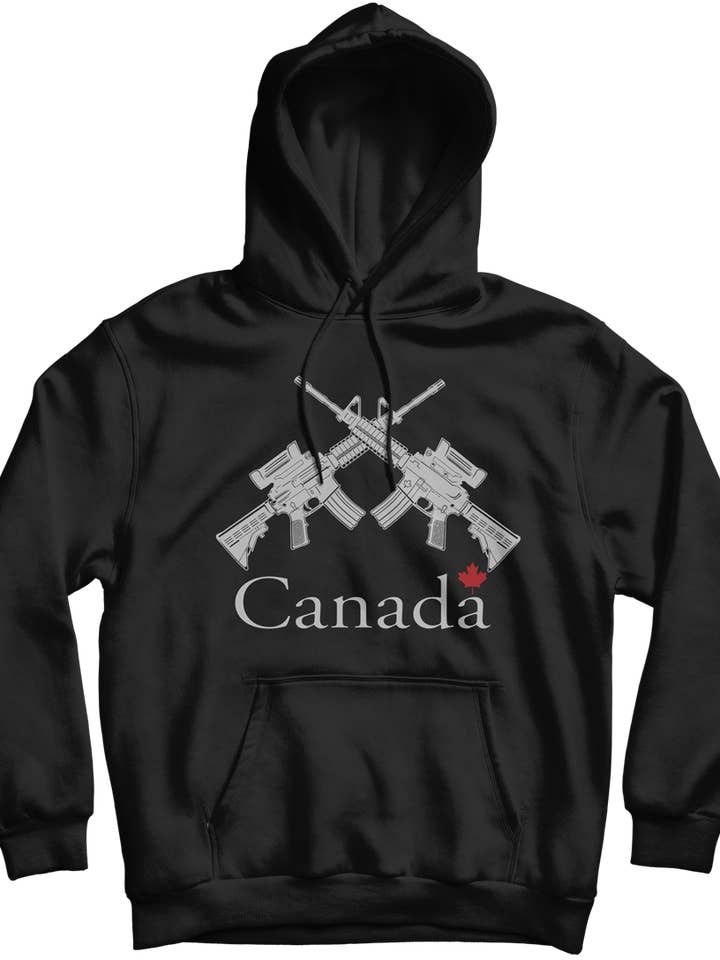 Crossed Rifles Canada Hoodie voor wholesale door Canada for Victory