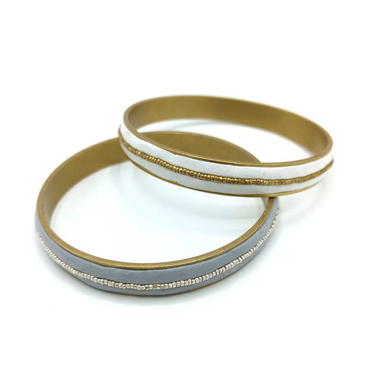 Brass Clay Bangle for wholesale by Mary Garrett Jewelry
