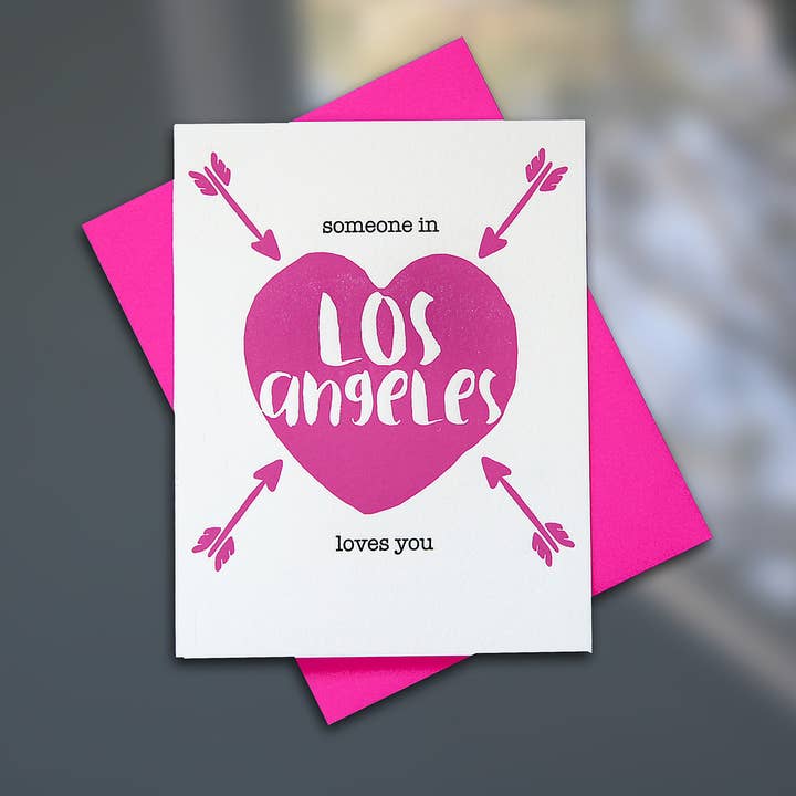 Quelqu'un à Los Angeles t'aime - Boîte de 6 pour la vente par Sky of Blue Cards