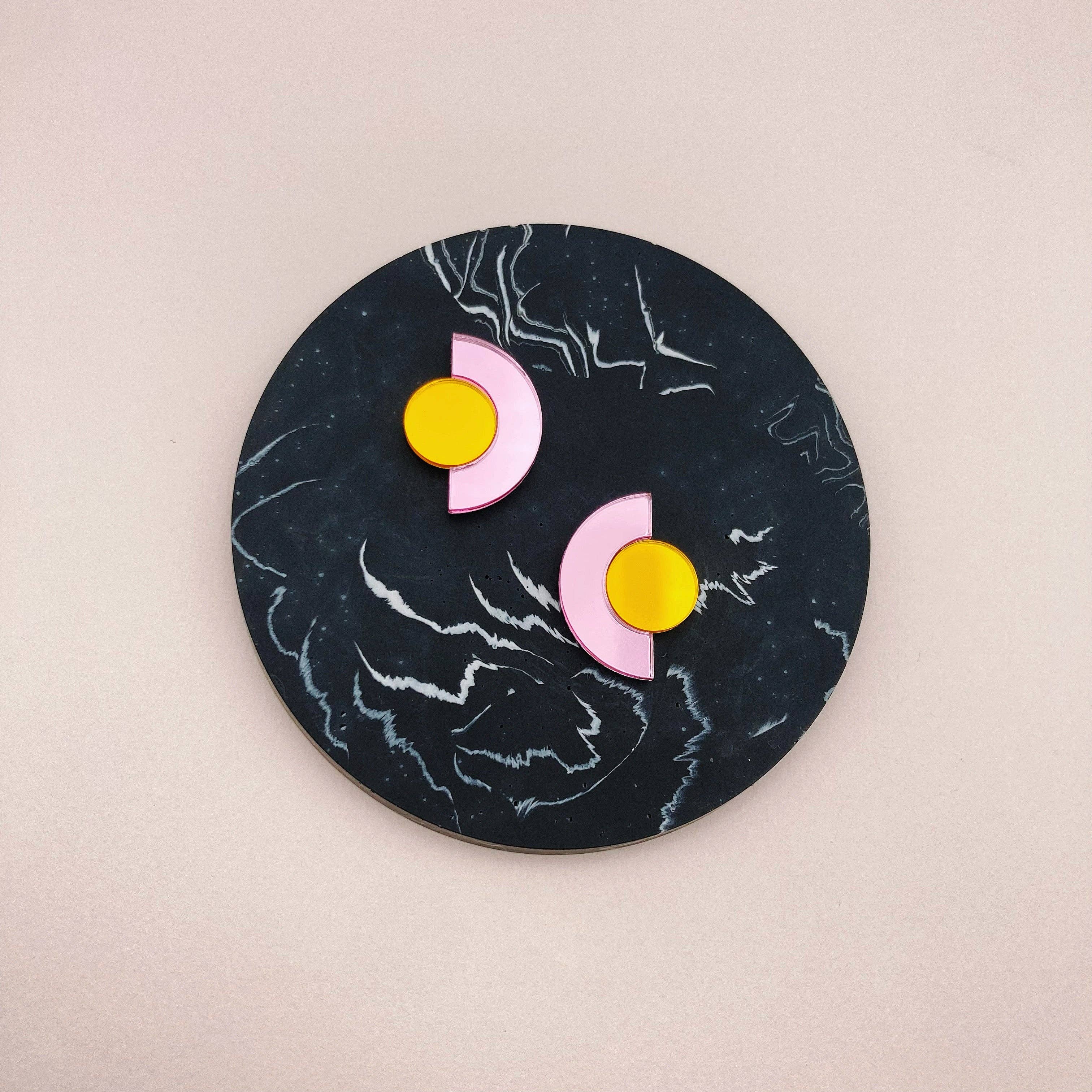 Studio Annette – wholesale Stud/post earrings – Mirror stud earrings - Roseline9