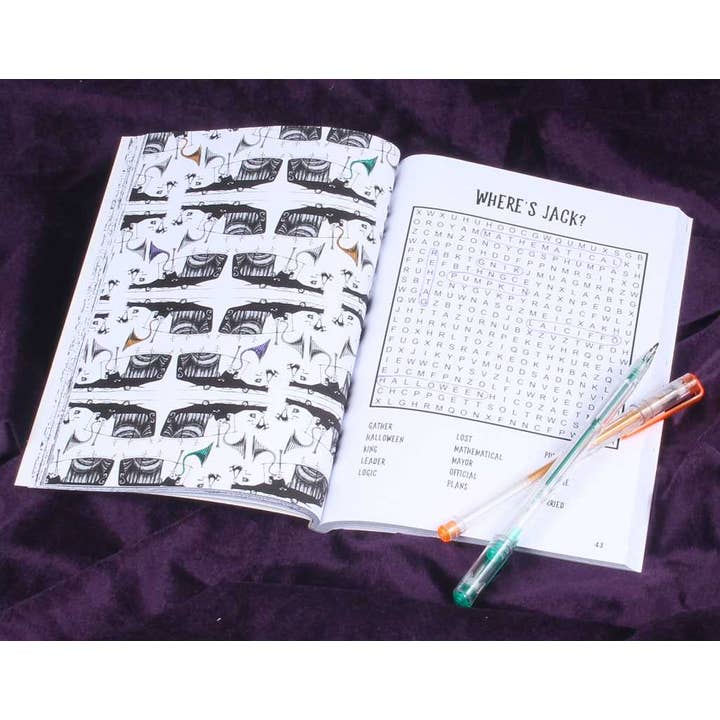 Simon & Schuster - Wholesale Coloring Book - Adult - Disney Tim Burton's The Nightmare Before Christmas Word Search and Coloring Book by Editors of Thunder Bay Press