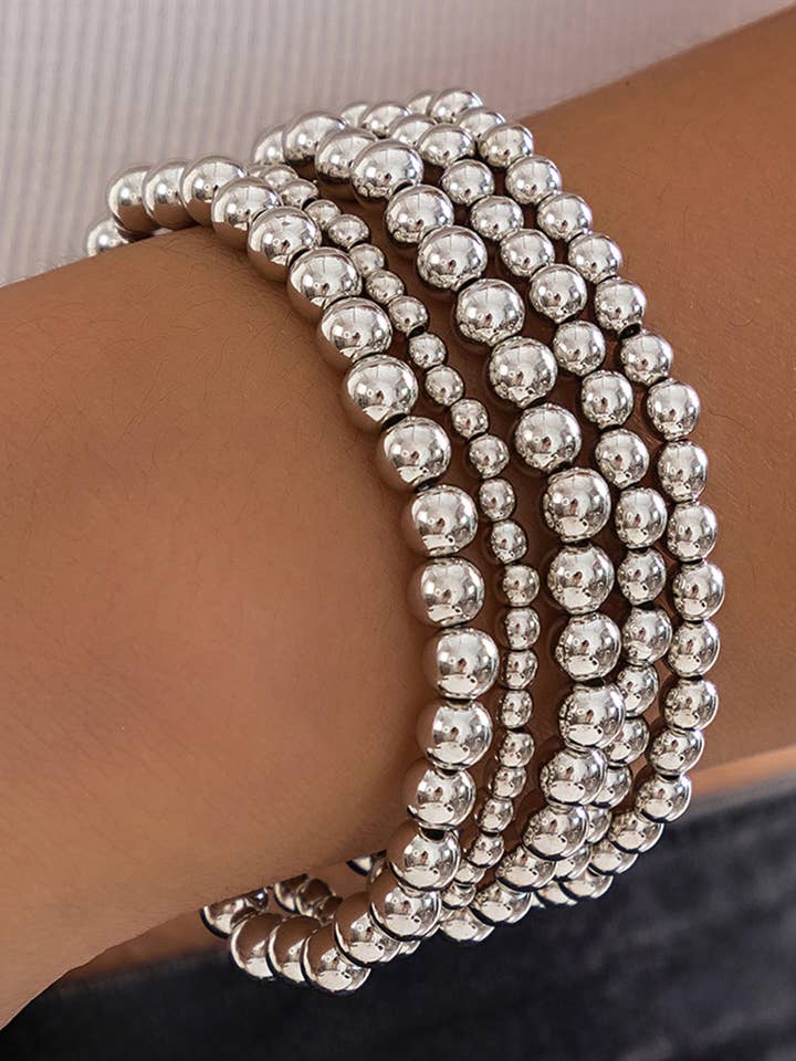 Elegant Multi-layered 100%Alloy Beaded Bracelet for wholesale by Aapparella