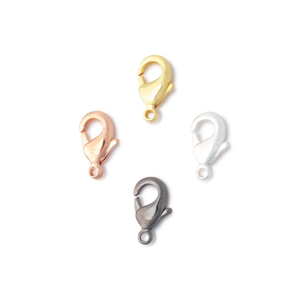 The Bead Traders – wholesale Clasp – 10mm Sterling Silver plated Lobster Clasp Set of 101