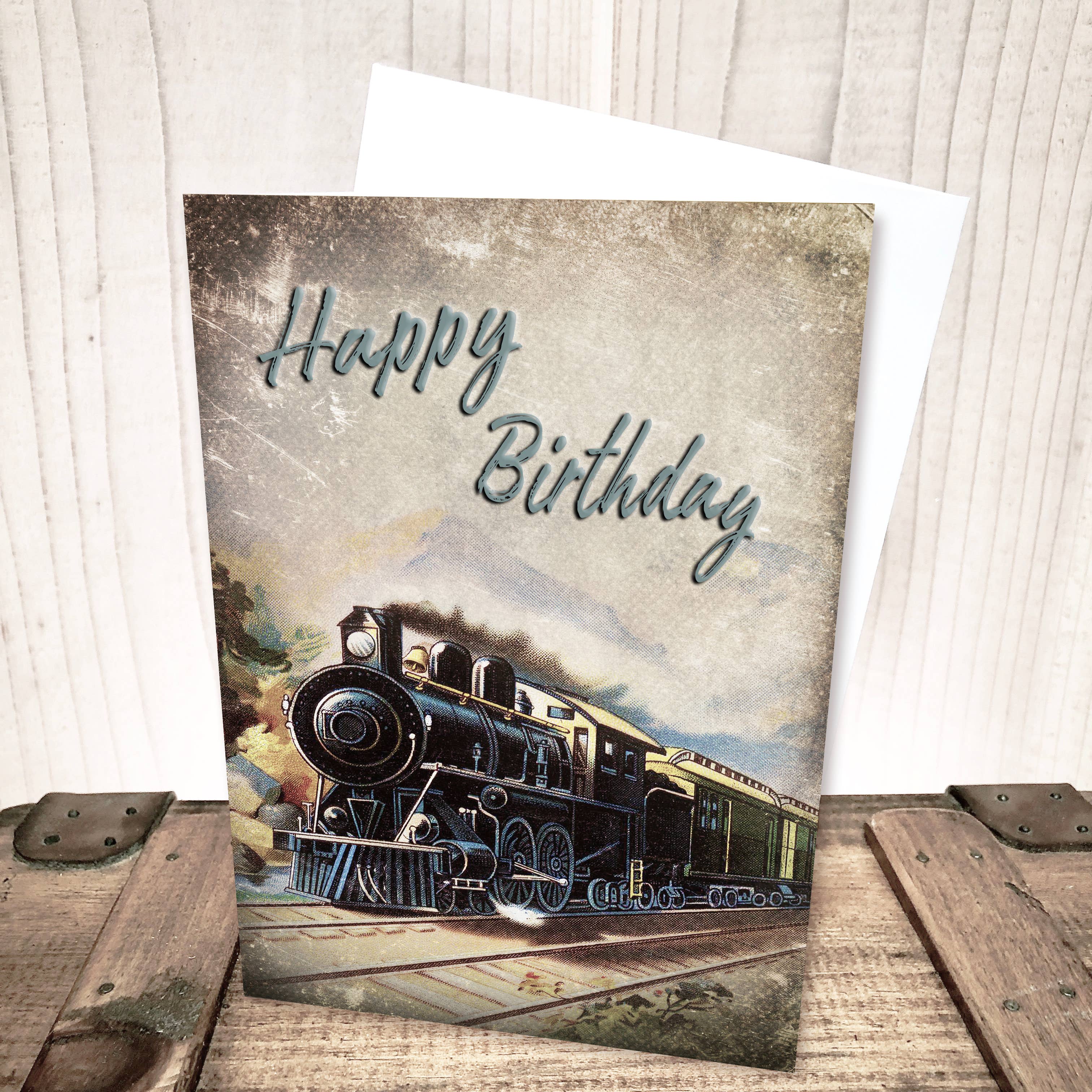 Yesterday's Best - Wholesale Birthday Card - Train Birthday Card for Him0