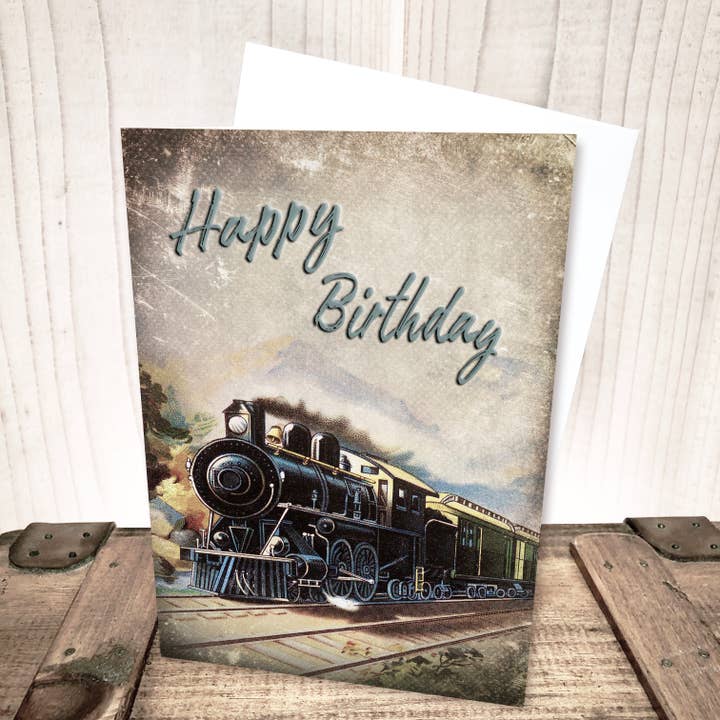 Yesterday's Best - Wholesale Birthday Card - Train Birthday Card for Him