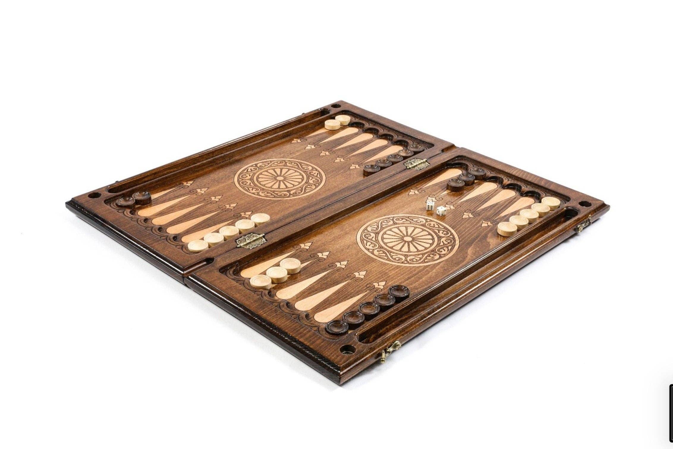 Hrachya Ohanyan - Wholesale Board Game - Hand Made Backgammon Ornamental classic 24"x 12" x 2"2
