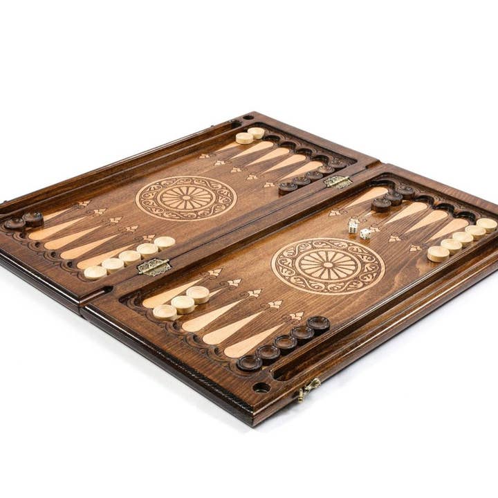 Hrachya Ohanyan - Wholesale Board Game - Hand Made Backgammon Ornamental classic 24"x 12" x 2"2