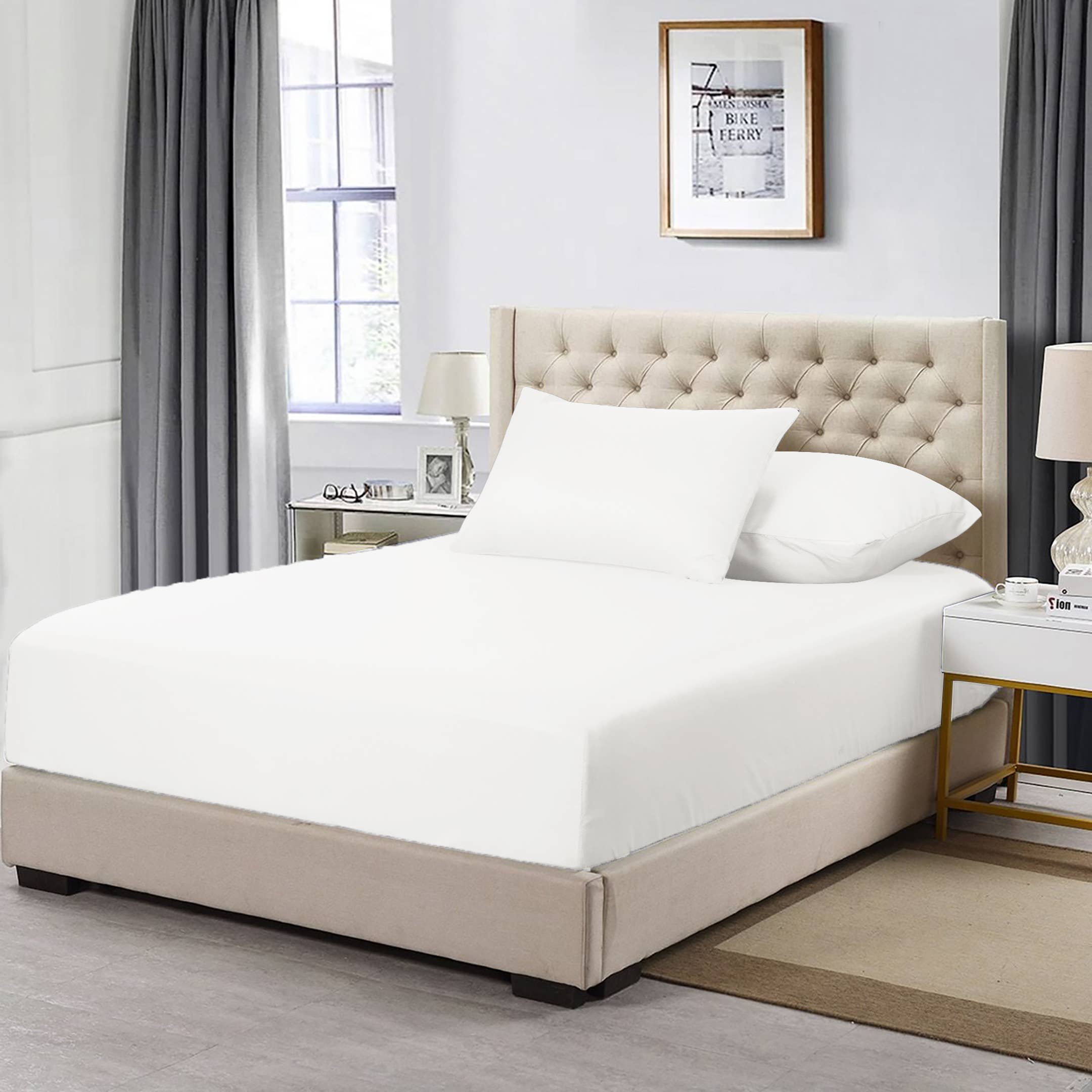 Cottonpassion_US - Vente Draps-housses - Draps-housses en microfibre douce avec bonnets extra profonds jusqu'à 40,6 cm58