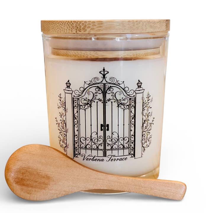 Candela alla lozione Verbena Terrace per la vendita all'ingrosso da parte di Charleston Soy Works