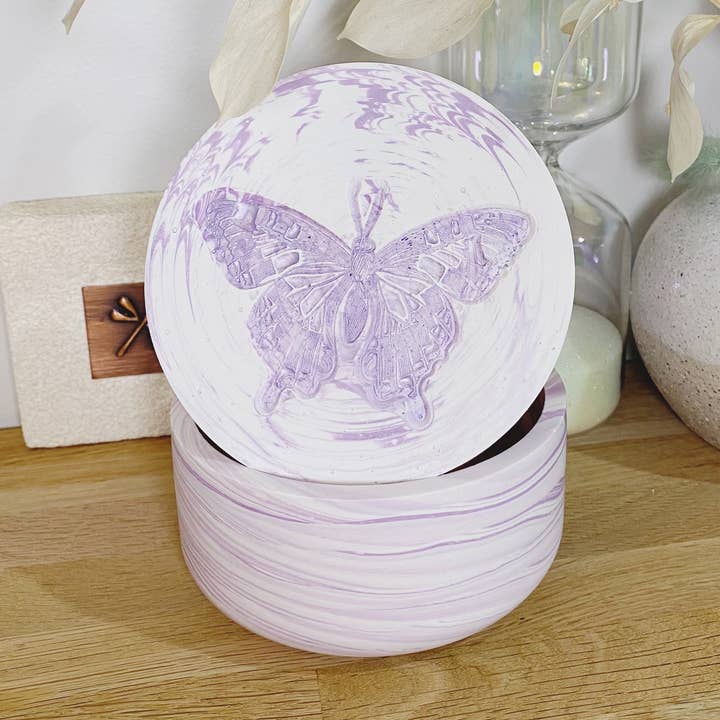 Jessa Eco Purple Bowl Candle - Handgemaakt vat - Vlinder voor wholesale door Sol Candles & Scents