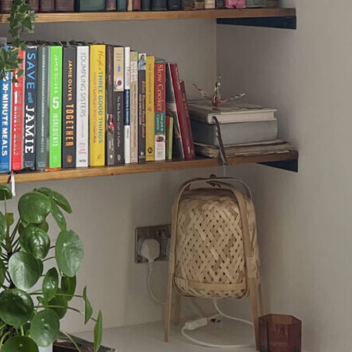 Steel Wood Avenue - Wholesale Wall-mounted shelf - Rustic Extra Deep Alcove Shelf with Angle Metal Brackets - 44cm x 3.4cm1