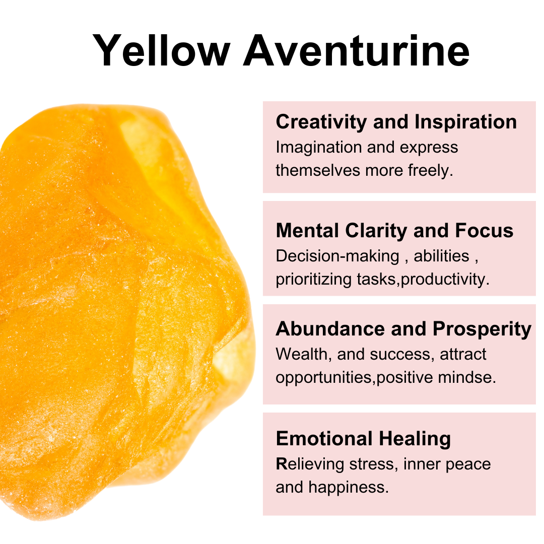 Soothing Crystals – Engroshandel Spirituelle sten og krystaller – 100g Poleret Sten | Gul Aventurin | Helende Poleret Sten11