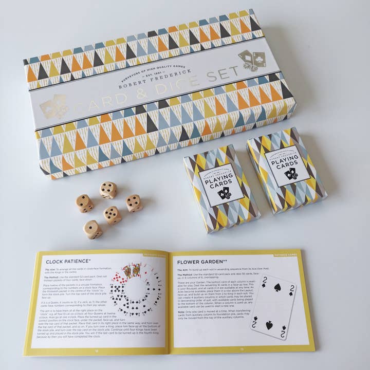 Robert Frederick Ltd - Wholesale Card Game - Card & Dice Set - Pyramid Games