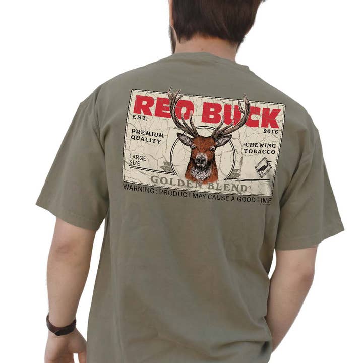 T-shirt a maniche corte color tabacco cachi. per la vendita all'ingrosso da parte di Southern Strut