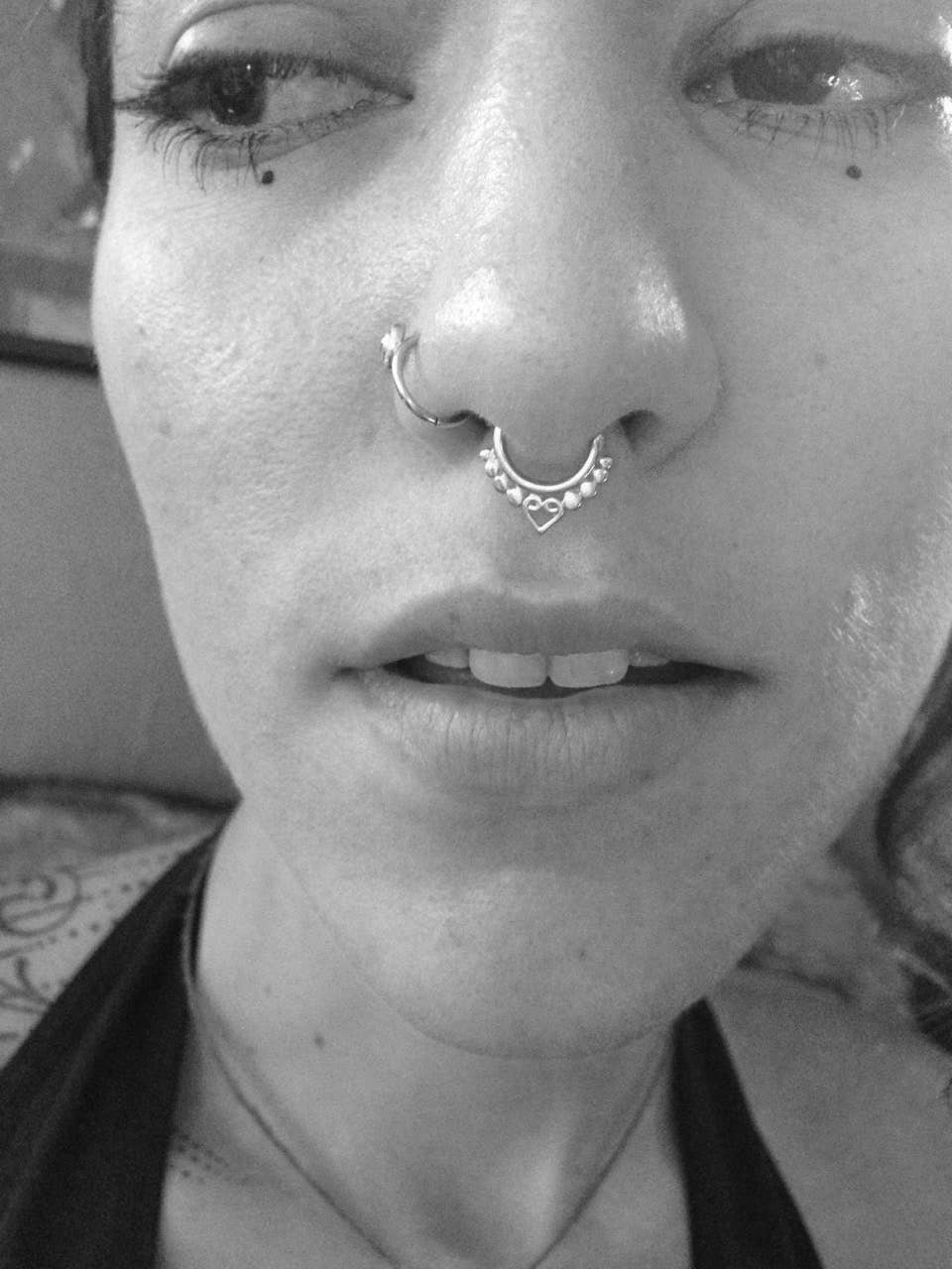 JAYA MOKSHA - Wholesale Nose Ring - Silver Fake Septum Ring / Faux Septum Jewelry 8