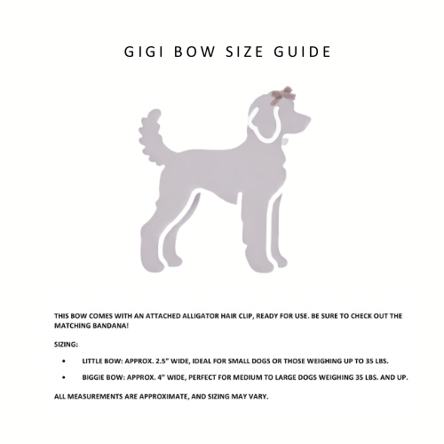 GIGI’S USA - Wholesale Pet Bow Tie - Dog - Peche Gigi Bow1