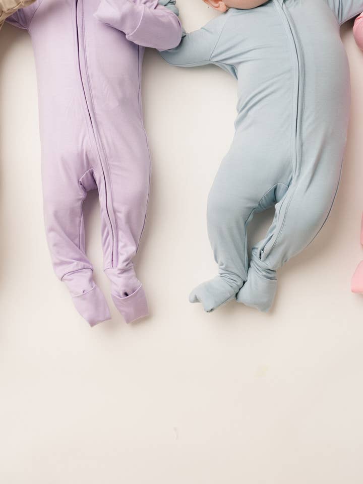 Little One Shop - Wholesale Sleepsuit - Baby - Lilac Bamboo Sleeper1