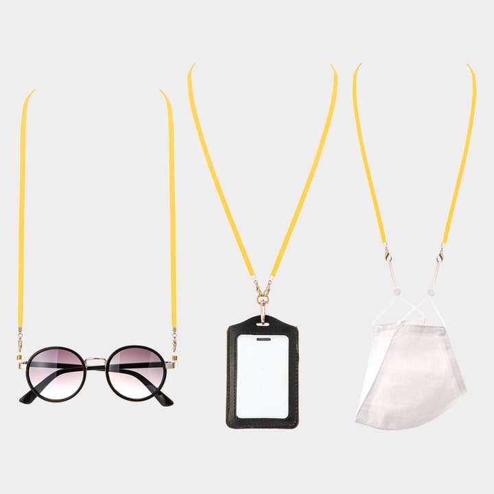 Sensibling Corp. - Wholesale Sunglasses/Eyeglasses Strap - Women's - Suede Mask Chain / Glasses Chain / I.D Holder Necklace5