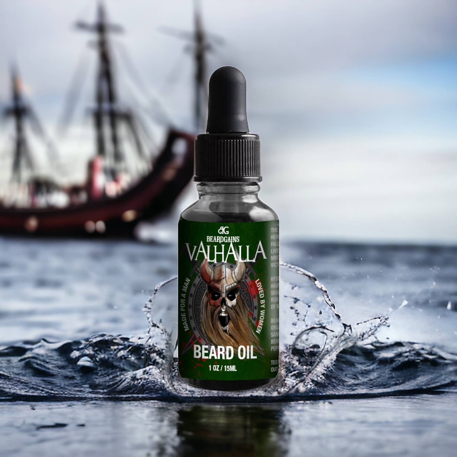 Beard Gains - Wholesale Beard Styling Product - Beard Gains 1oz Vahalla Beard Oil4