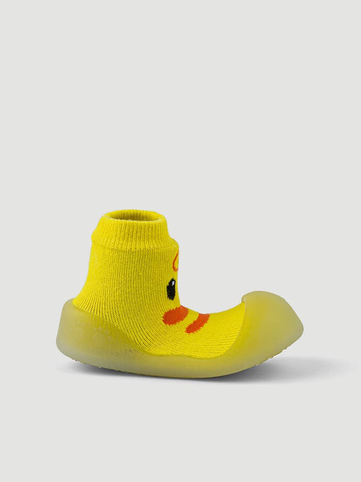 Cotton Baby Booties with Ducky for wholesale by Bigtoes