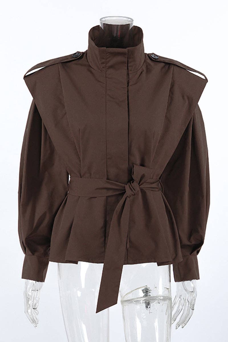 Mccolin - Wholesale Blazer - Women's - Elegant Belted Blazer Jacket3