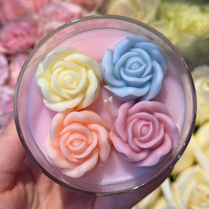 Candier - Wholesale Jar/filled candle - THE GOLDEN GIRLS FLOWER CANDLE1