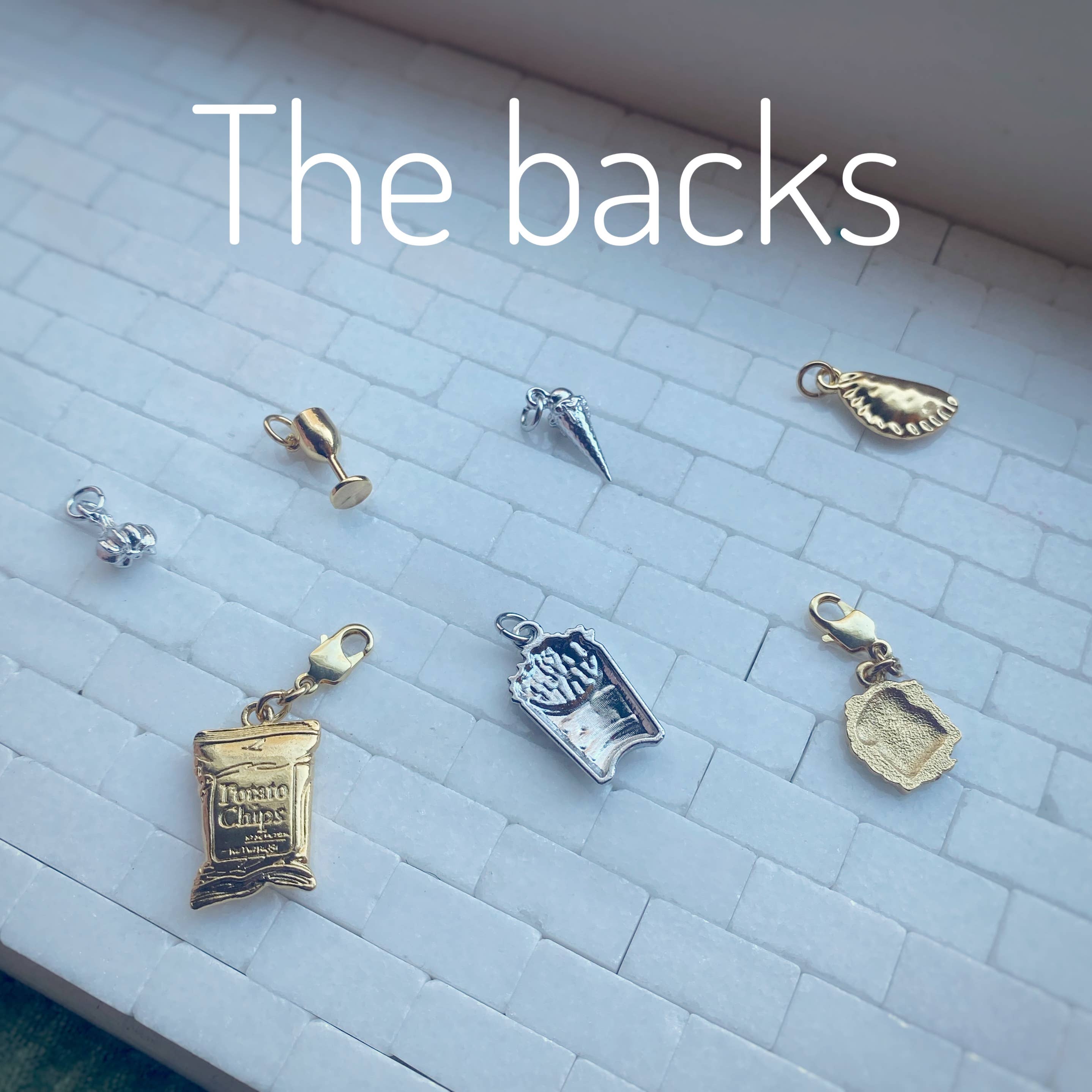 A.Marie Costumes - Wholesale Individual Charm/Pendant - Garlic Wine Cone Chips Dumpling Fries Bread Snack Food Charm10