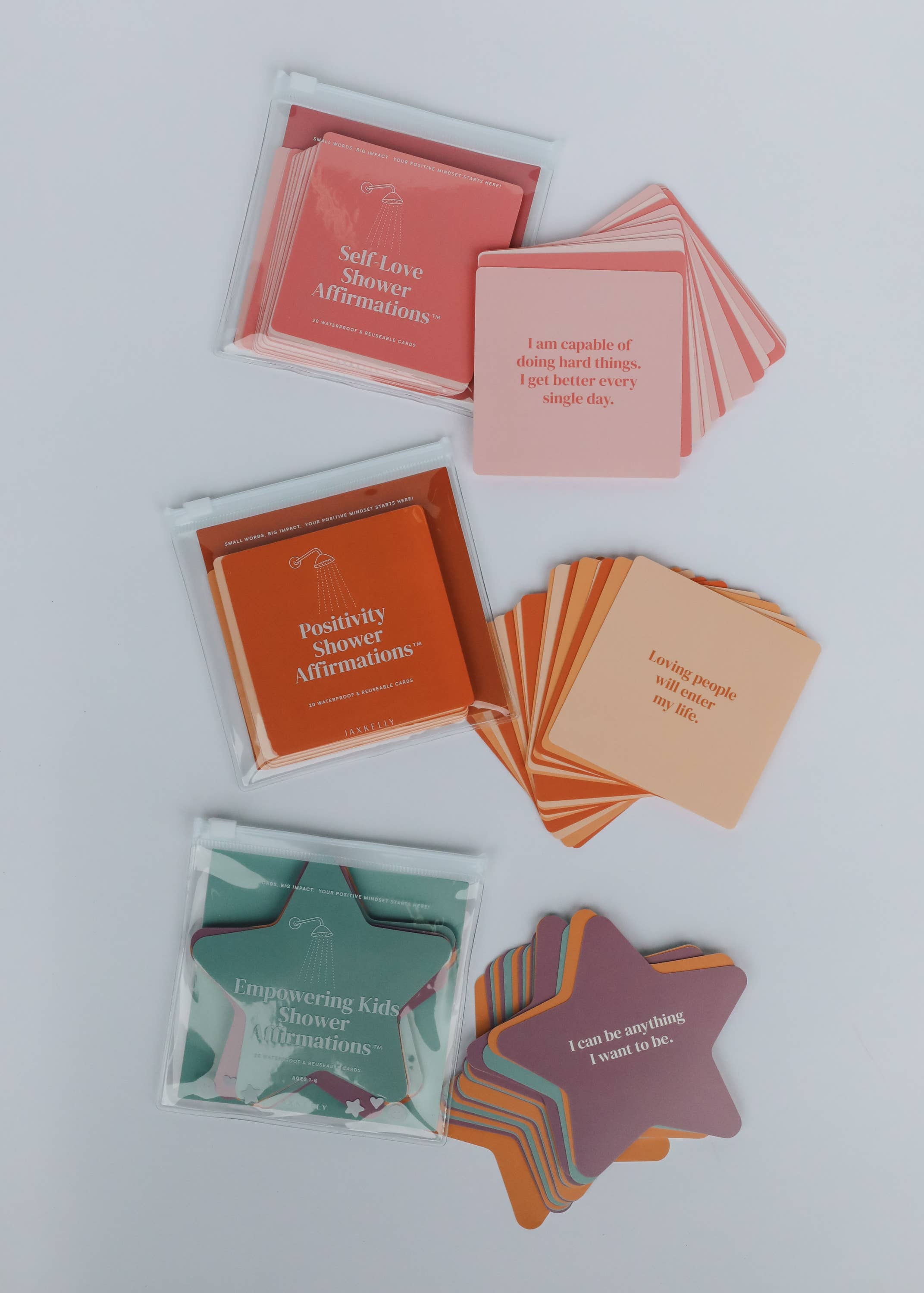 JaxKelly - Vente Assortiments de papeterie/cartes - Cartes d'affirmation™ pour la douche - Enfants10
