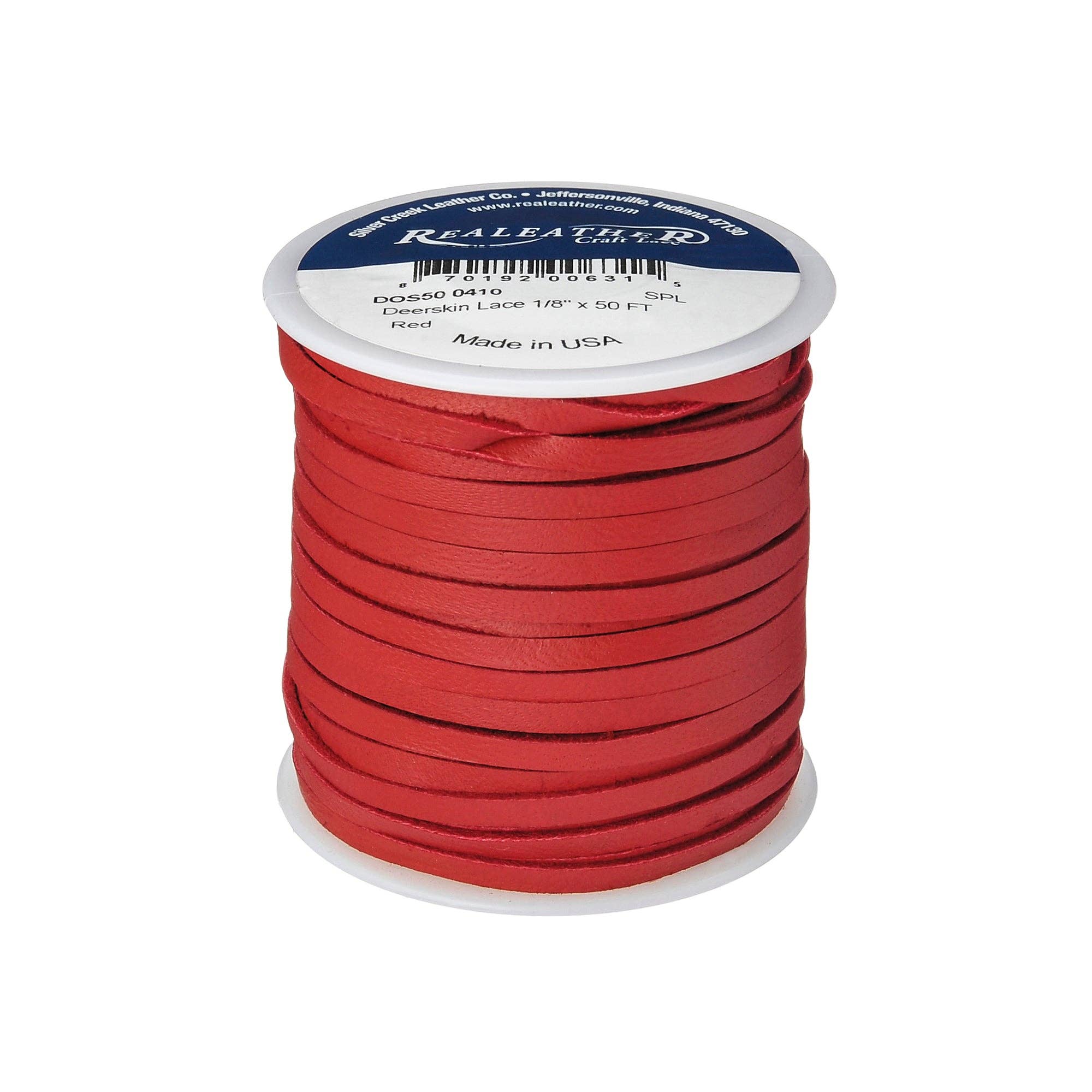 Realeather - Vendita all'ingrosso Attrezzature per lavoretti e fai da te - Pizzo in pelle di cervo 1/8", 50 piedi4