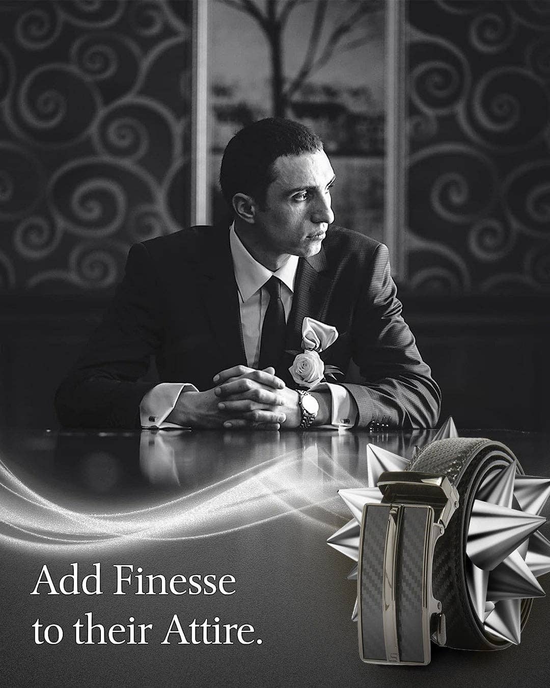 Access Denied Accessories - Venta al por mayor Cinturón - Hombre - Cinturones de Cuero con Trinquete para Hombre con Hebilla Deslizante Automática15