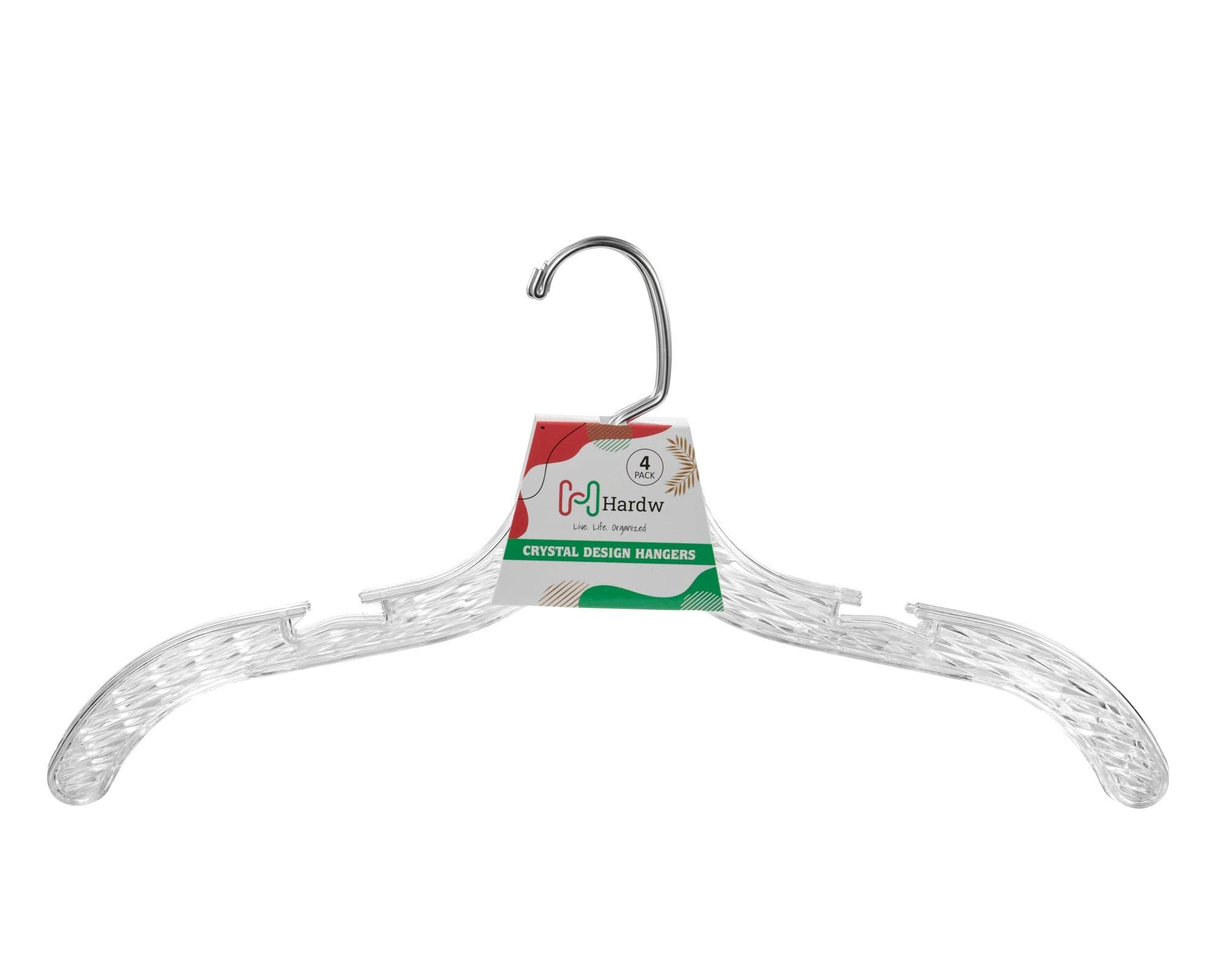 DEILSY - Wholesale Clothes Hangers - Crystal Clear Plastic Hangers (4 Pcs Per Paper Sleeve)1