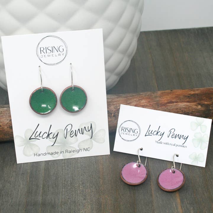 Rising Jewelry - Wholesale Dangle Earrings - Earrings | Lucky Penny | Handmade | Gifts for Women