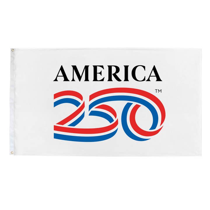 60" x 33.5" Poly Cotton Outdoor Flag, White for wholesale by America250