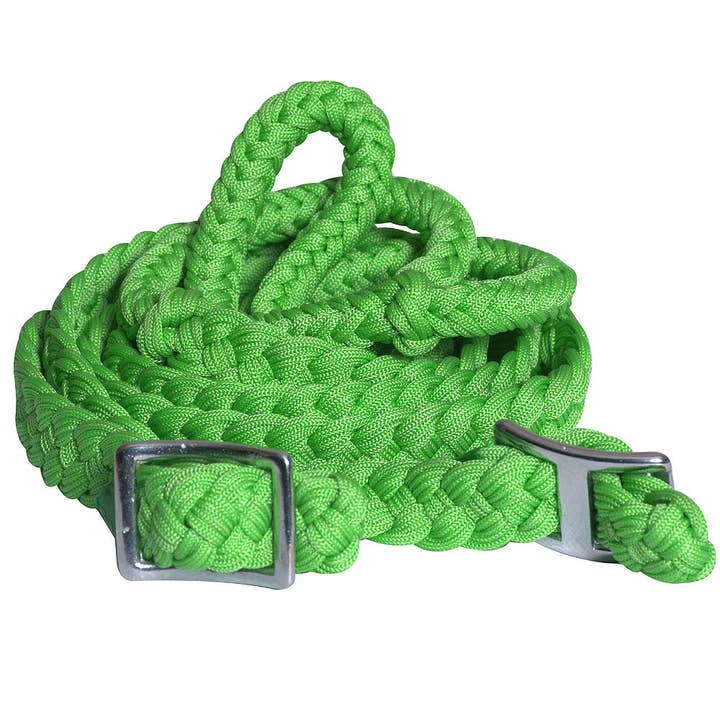 HILASON – wholesale Ridutrustning – 1" X 8' Flätade Poly Tunnor Hästkapplöpnings Tyglar Platta Med Snäppfästen