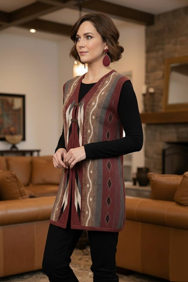 Bourgogne GILET ALPAGA GALLUP en vente sur Faire1