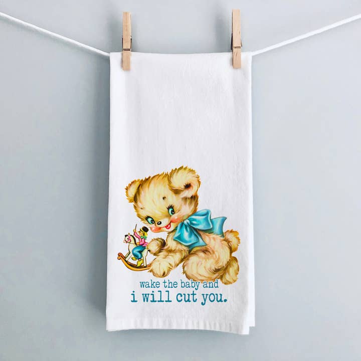 ASCIUGAMANO DA TÈ: Don't Wake the Baby per la vendita all'ingrosso da parte di Love Letters