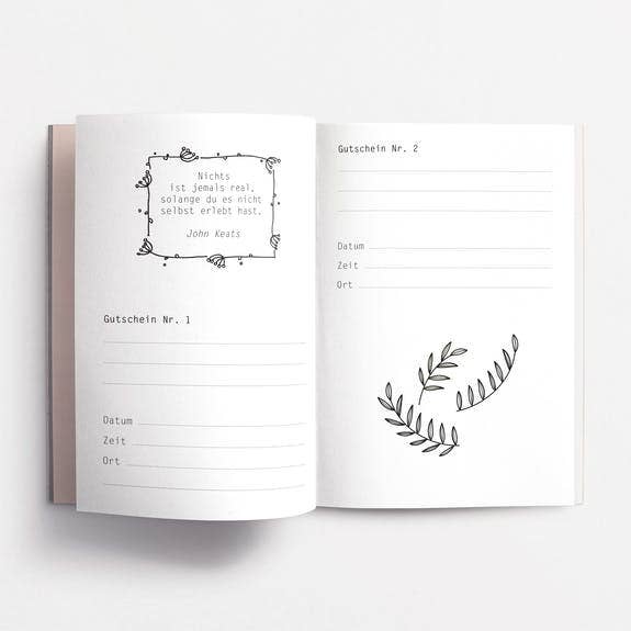 Rotberta - Wholesale Gift Tag - Voucher booklet time instead of stuff, pink1